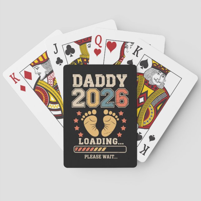Jeu De Cartes Daddy 2026 Loading Baby Announcement Expecting Dad (dos)