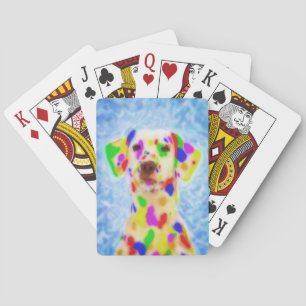 Jeu De Cartes Dalmate d'arc-en-ciel