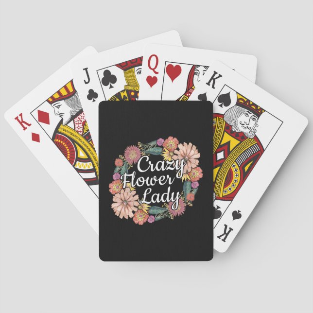 Jeu De Cartes Dame des fleurs folles - Zinnia Gardener (dos)