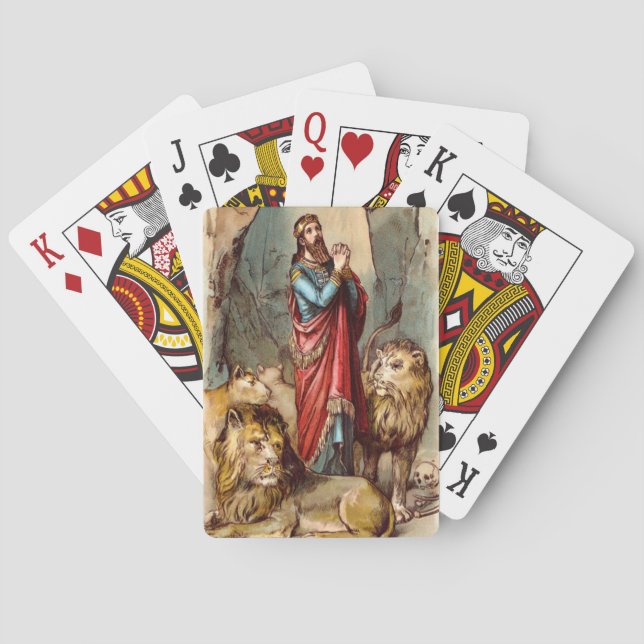Jeu De Cartes Daniel dans la tanière du lion jouant aux cartes (dos)
