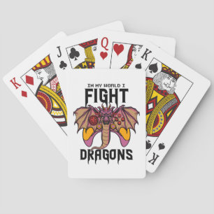 Jeu De Cartes Dans Mon Monde, Je Lutte Contre Les Dragons