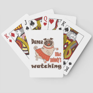 Jeu De Cartes Danse comme personne ne regarde poule Carlin chien
