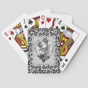 Jeu De Cartes Danse de mariage d'un couple d'amants squelettique