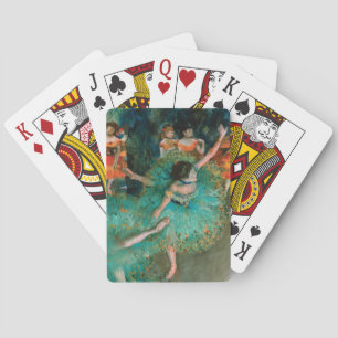 Jeu De Cartes Danseurs en vert par Edgar Degas