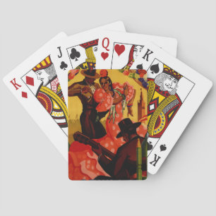Jeu De Cartes Danseurs vintages de flamenco espagnols