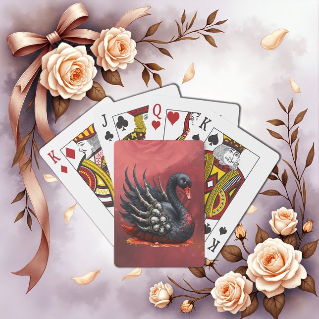 Jeu De Cartes Dark Swan of Bones – Gothic Elegance  (Créateur téléchargé)