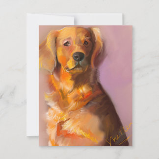 Jeu de cartes d'Art numérique Golden Retriever Fin