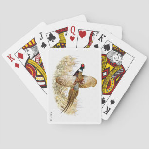 Jeu De Cartes D'attaque éclaire faisan dehors "jouant en vol aux