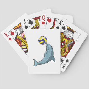 Jeu De Cartes Dauphin avec volleyball