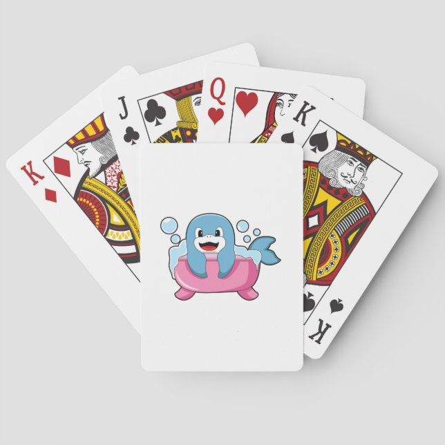 Jeu De Cartes Dauphin sur baignoire (dos)