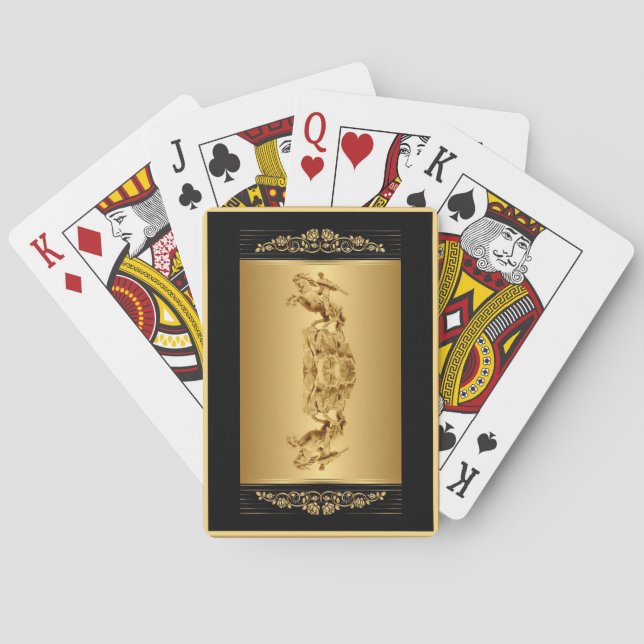 Jeu De Cartes David de Sassoun Gold Classic Playing Cards (dos)