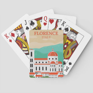 Jeu de cartes de Florence Italie Deck Vintage Voya
