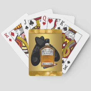 Jeu de cartes de jeu Whiskey et Cigar Poker