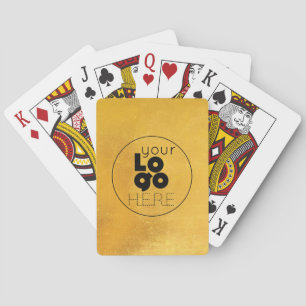 Jeu de cartes de lecture en cuivre Gold du logo pe