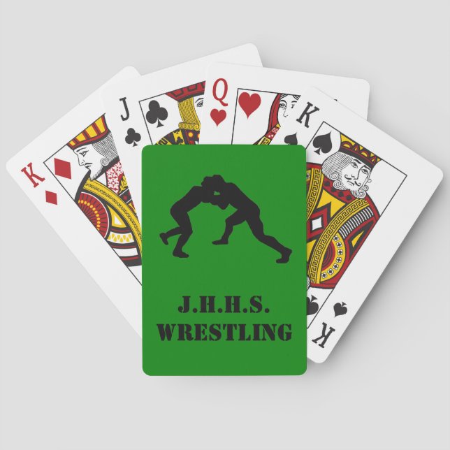 Jeu de cartes de l'équipe de lutte (dos)