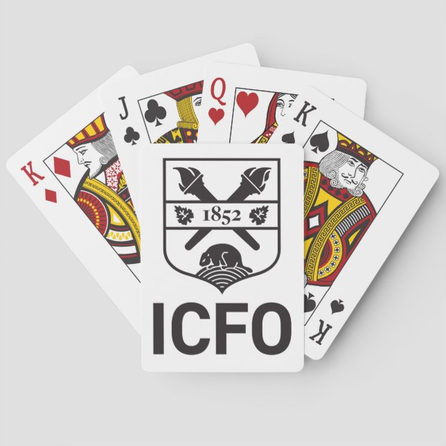 Jeu de cartes de l'ICFO (dos)