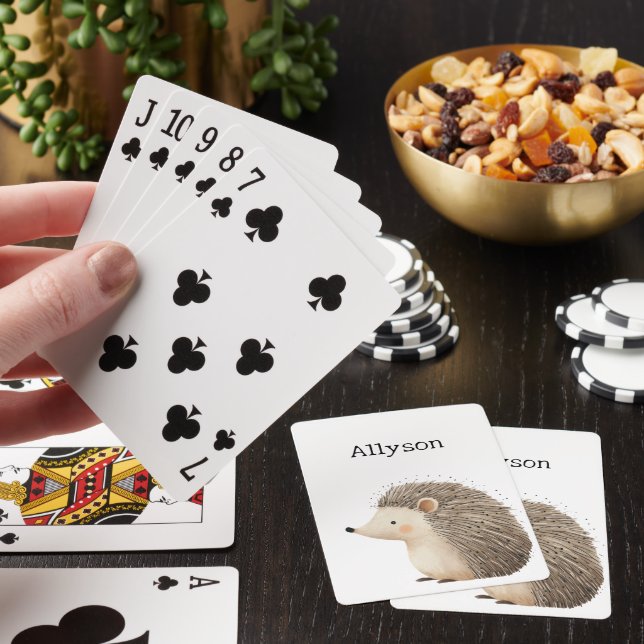 Jeu De Cartes De mignons hérissons (In Situ)