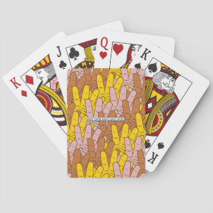 Jeu De Cartes De nombreuses mains rendent le travail léger Motif