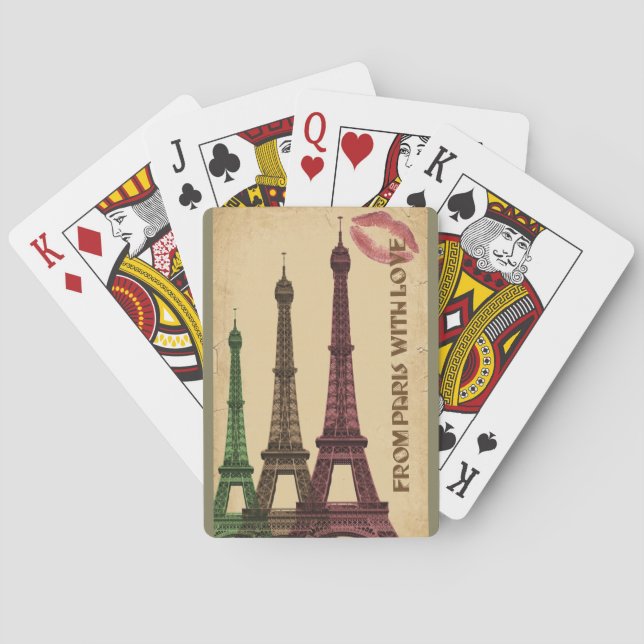 Jeu De Cartes De Paris avec amour (dos)