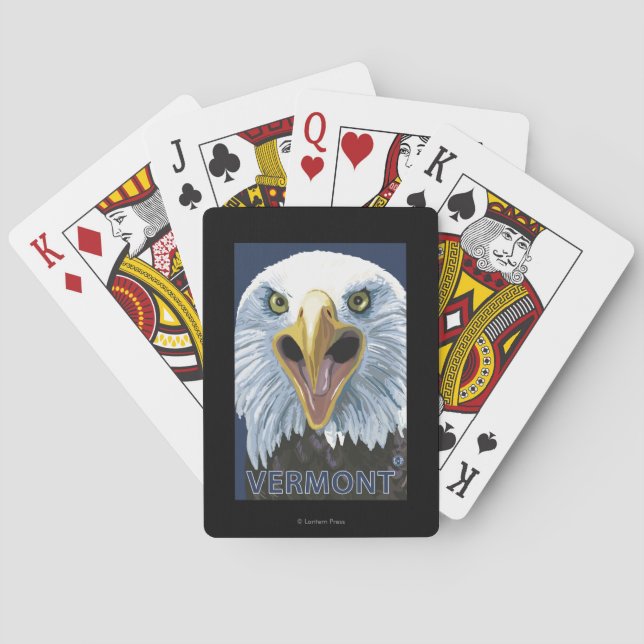 Jeu De Cartes De VermontEagle fin (dos)
