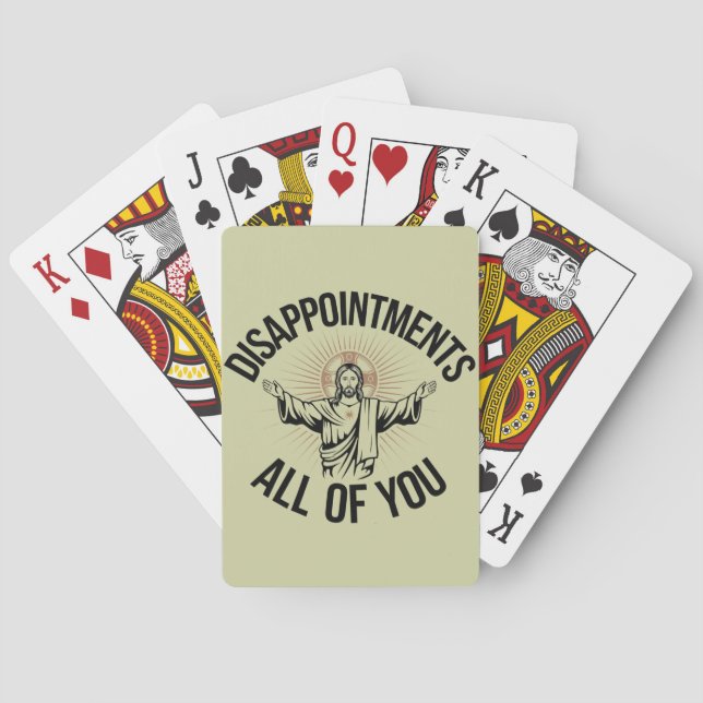 Jeu De Cartes Déceptions Sarcastique Vous Tous Chrétiens (dos)