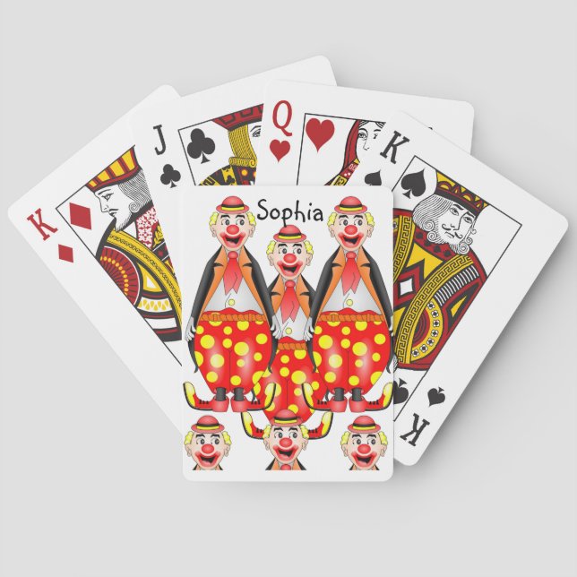 Jeu De Cartes Deck de carte de jeu clown (dos)