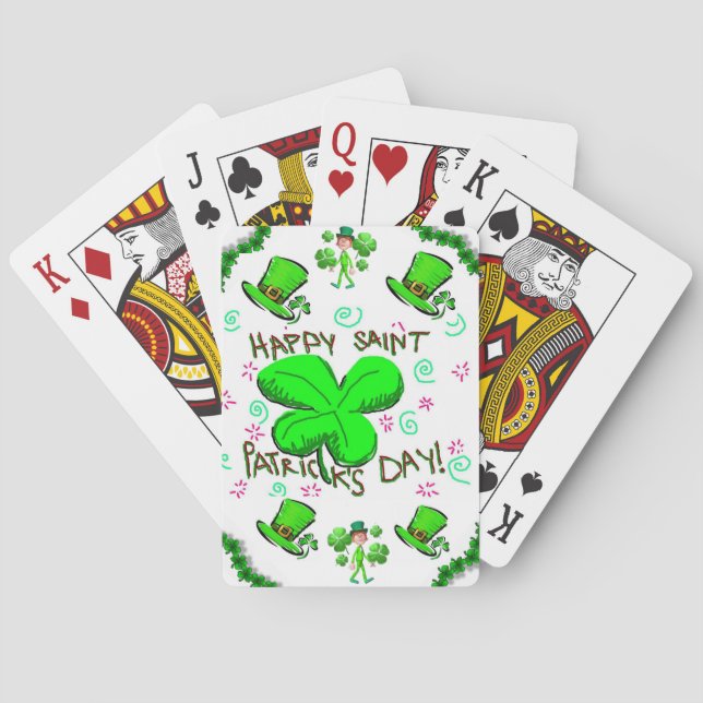 Jeu De Cartes Deck de cartes de jeu de St. Patrick (dos)