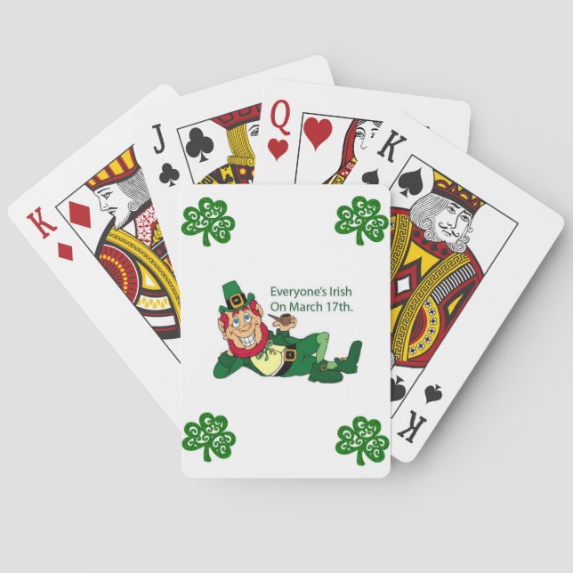 Jeu De Cartes Deck de cartes de jeu de St. Patrick (dos)