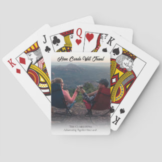 Jeu De Cartes Deck de voyage avec votre photo d'aventure