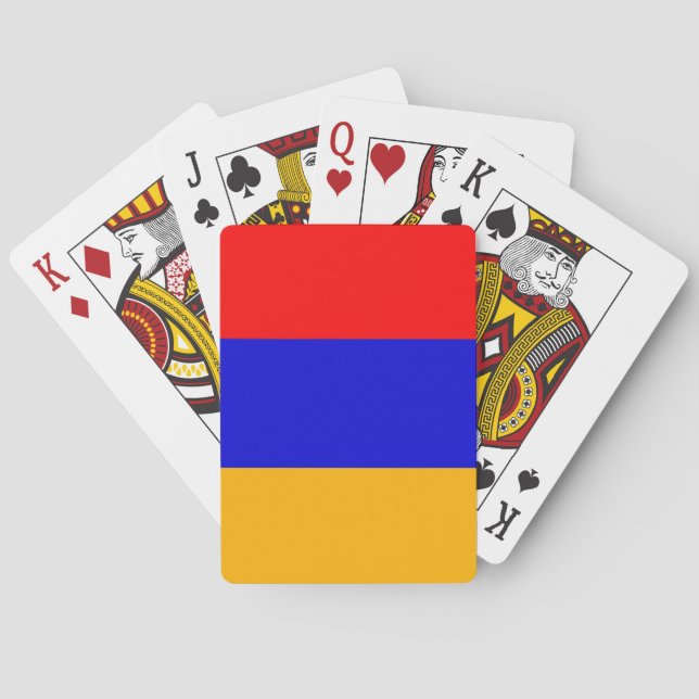 Jeu De Cartes Deck Playing Cards with Flag of Armenia (dos)