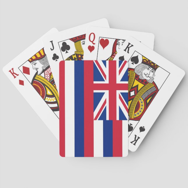 Jeu De Cartes Deck Playing Cards with Flag of Hawaii (dos)
