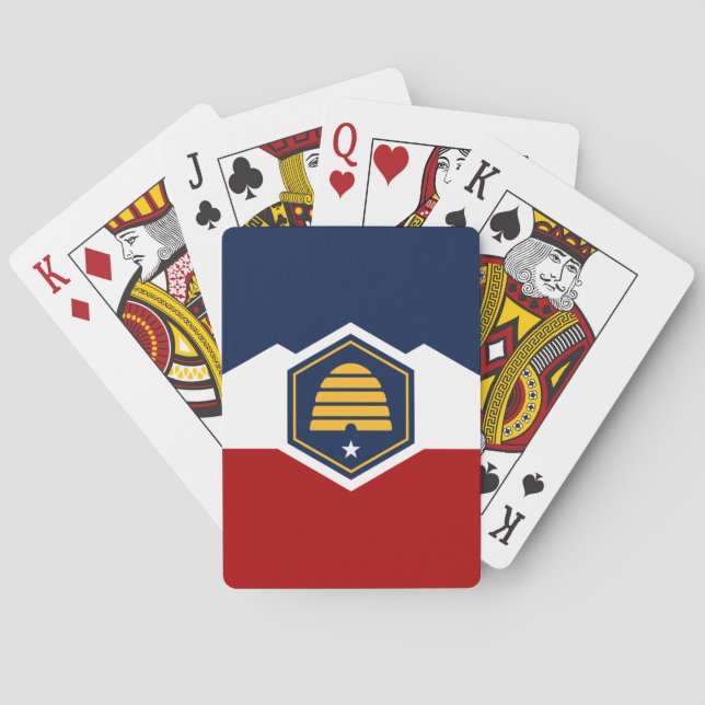 Jeu De Cartes Deck Playing Cards with new Flag of Utah (dos)