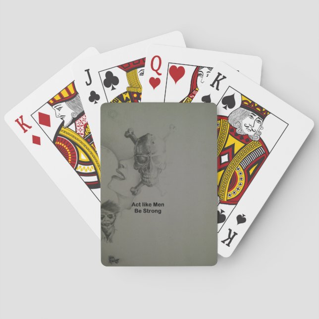 Jeu De Cartes Déclaration audacieuse : Agissez Comme Des Hommes, (dos)