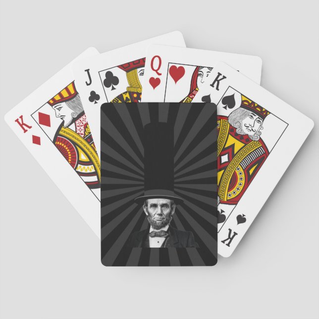 Jeu De Cartes Déclaration de la mode présidentielle Abraham Linc (dos)