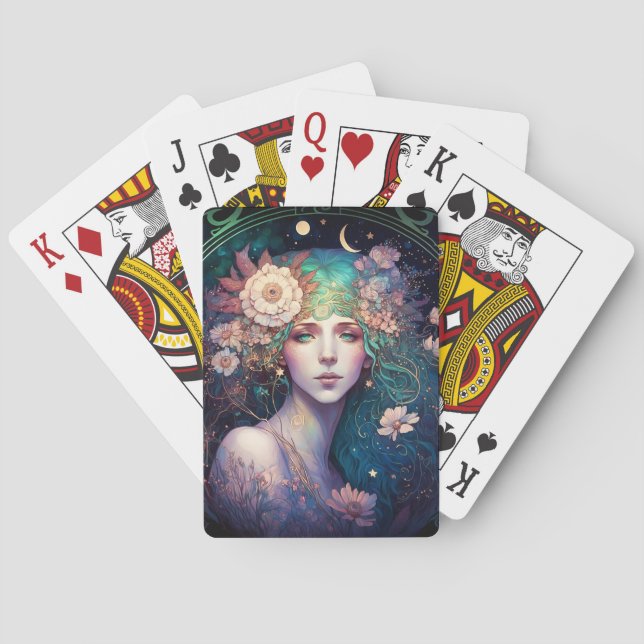Jeu De Cartes Déesse Imaginaire Art Jouer Cartes (dos)