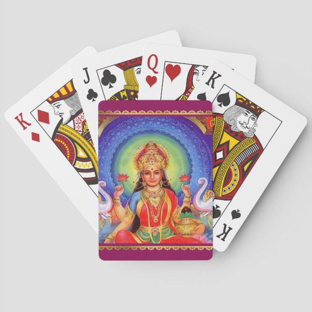 Jeu De Cartes Déesse indoue Lakshmi Maa (dos)