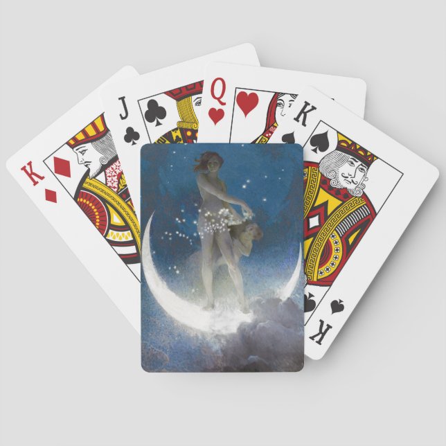 Jeu De Cartes Déesse Luna diffusant les étoiles la nuit (dos)