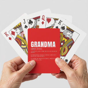 Jeu De Cartes Définition de grand-mère drôle et sincère