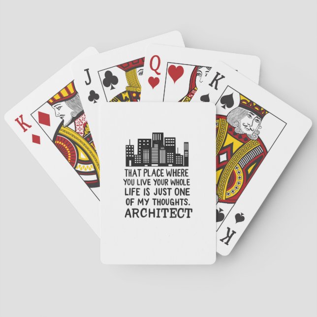 Jeu De Cartes Définition de l'architecte (dos)