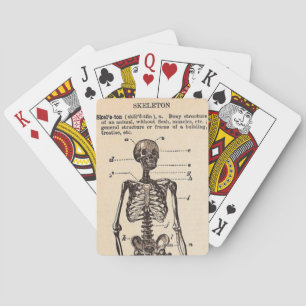 Jeu De Cartes Définition de squelette vintage