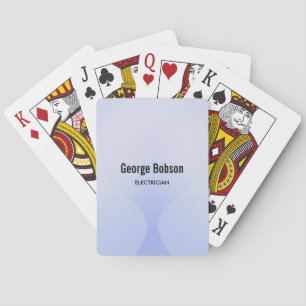 Jeu De Cartes Dégradé bleu géométrique