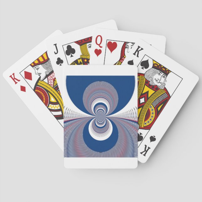Jeu De Cartes Demi bleu (dos)