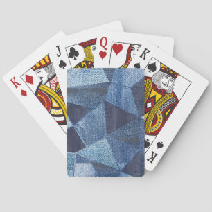 Jeu De Cartes Denim Urban : Patchwork à rayures détendues.