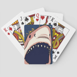 Jeu De Cartes Dent de requin en demi-teintes de panneau de bande