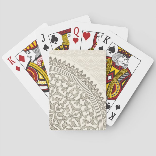 Jeu De Cartes Dentelle Arabe de style (dos)