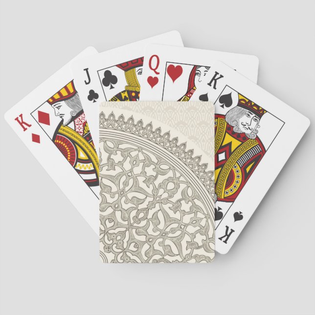 Jeu De Cartes dentelle de style arabe (dos)
