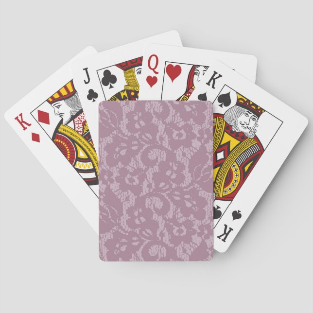 Jeu De Cartes Dentelle violette (dos)