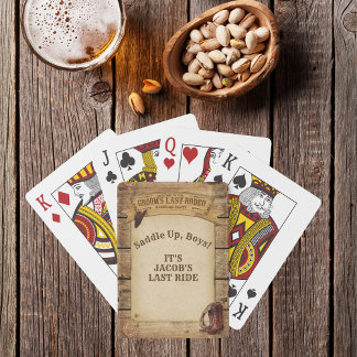 Jeu De Cartes Dernière rodeo du marié Les cow-boys s'équipent le