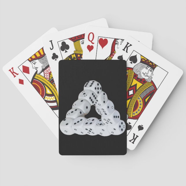 Jeu De Cartes Dés d'illusion optique (dos)