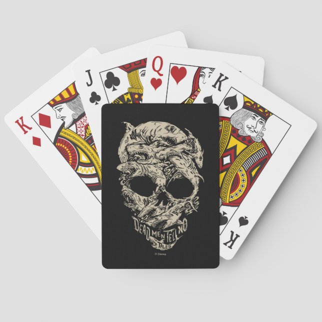 Jeu De Cartes Des hommes morts disent pas de contes crâne (dos)